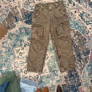 We The Free Olive Cargo Pants